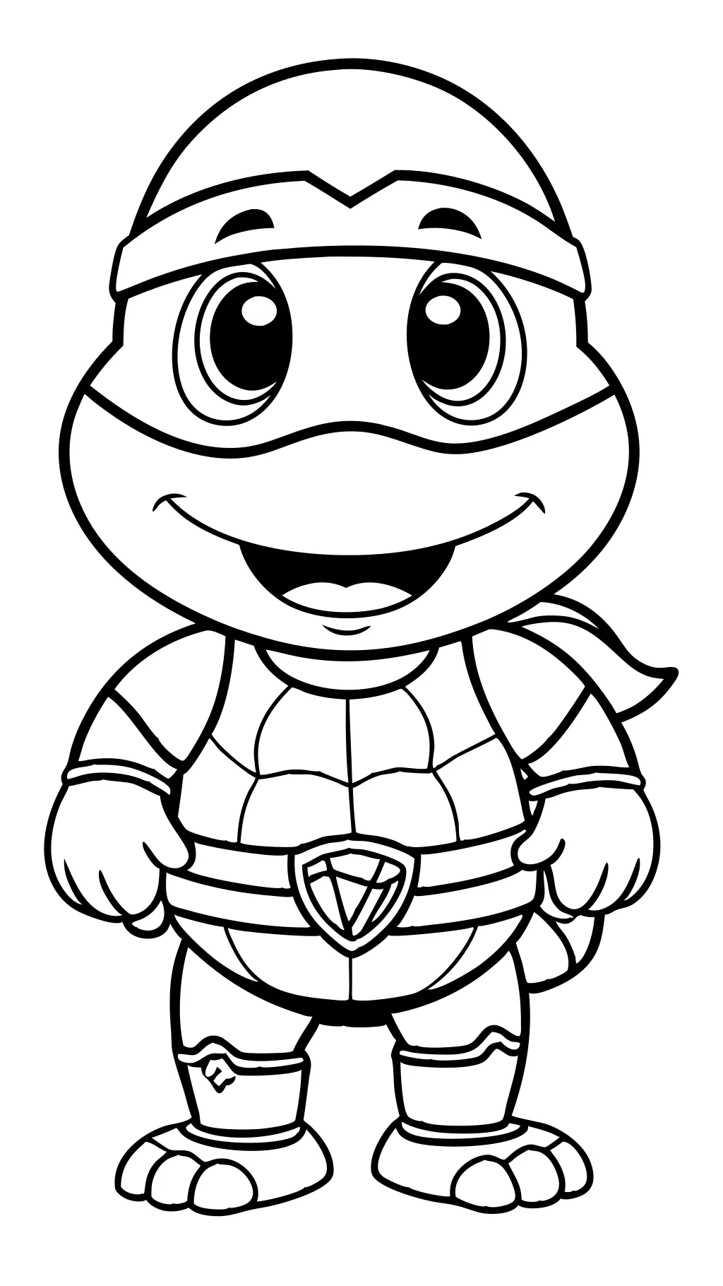 coloriage bébé tmnt